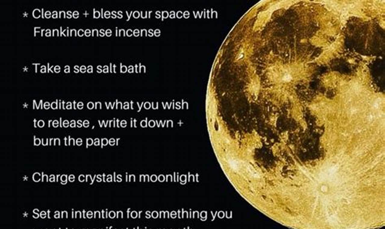 Full Moon Ritual For Manifestation 2024