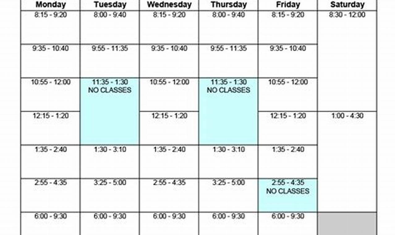 Fullerton College Fall 2024 Class Schedule Planner