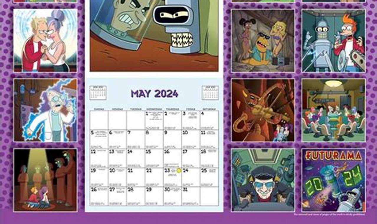 Futurama Calendar 2024 Lok