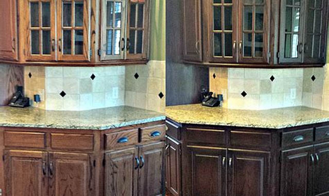 Gel Stain Kitchen Cabinets