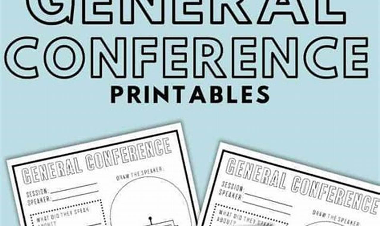 General Conference April 2024 Schedule Printable