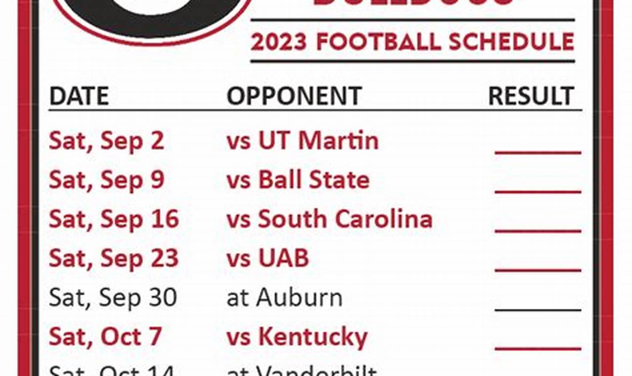 Georgia Football Tv Schedule 2024