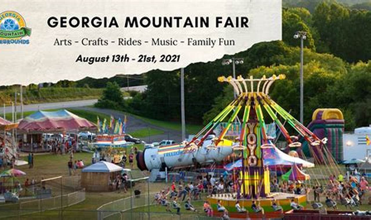 Georgia Mountain Fair 2024 Schedule Events