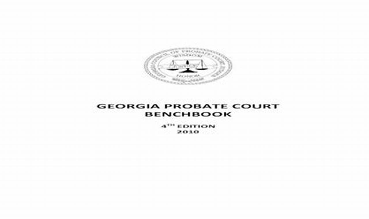 Georgia Probate Handbook 2024