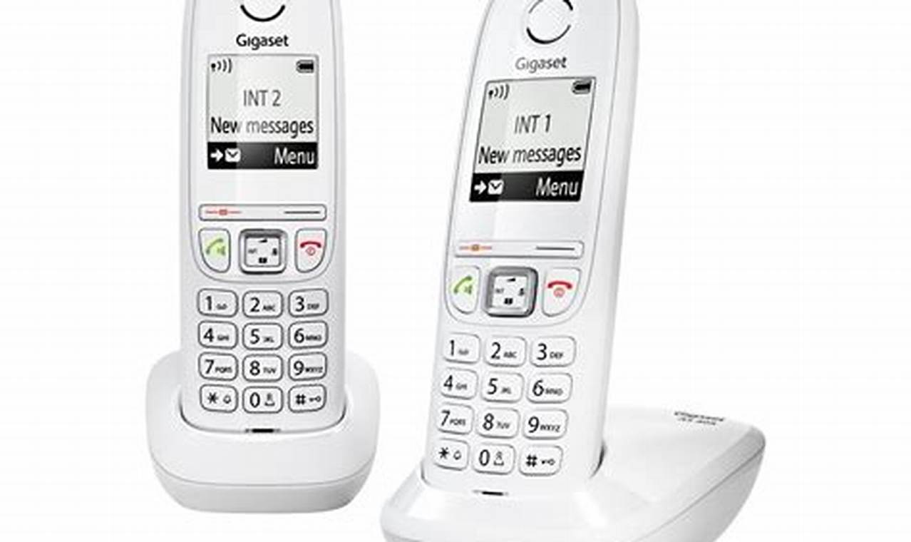 Gigaset As405 Duo Téléphone Sans Fil Dect Gap Blanc