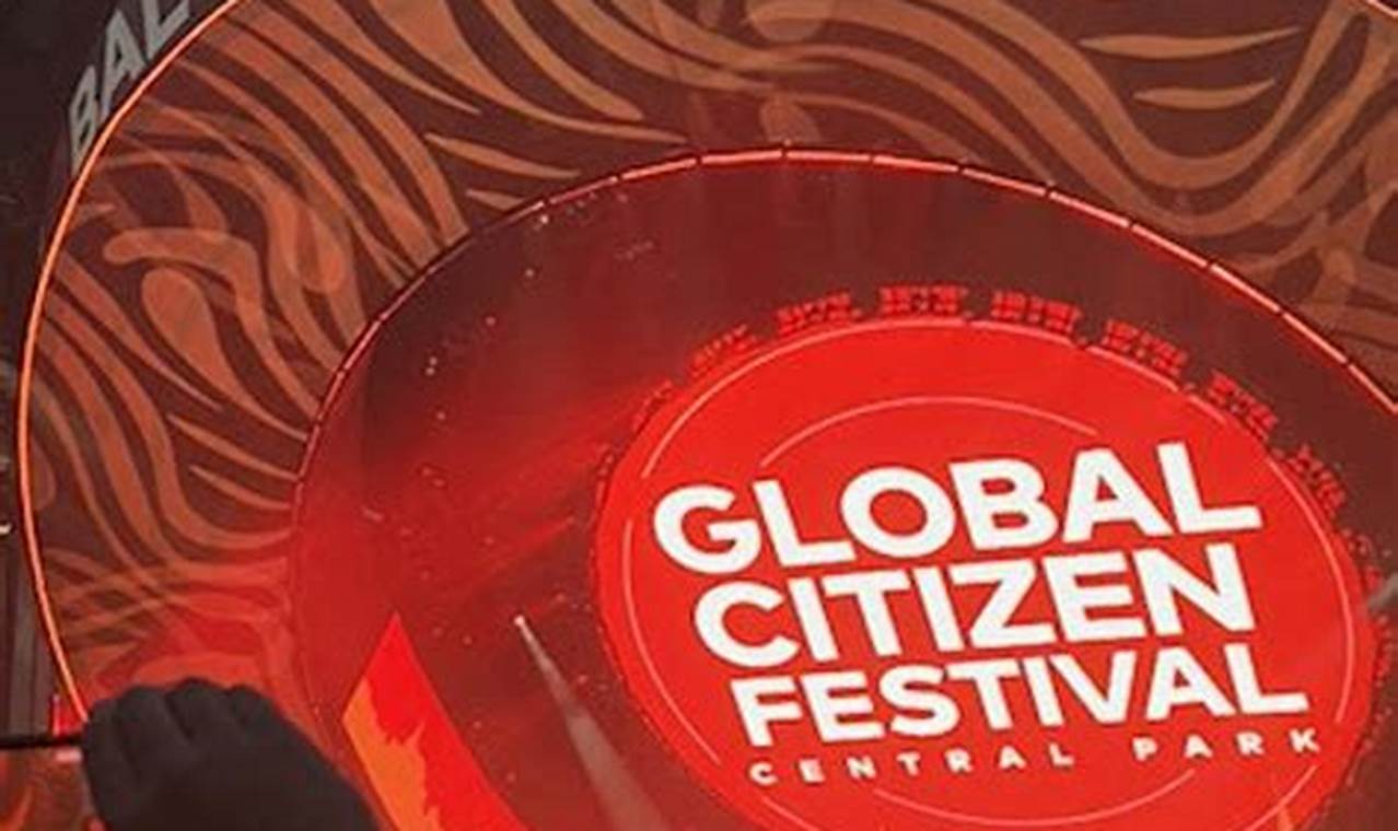 Global Citizen Festival 2024 Schedule Time