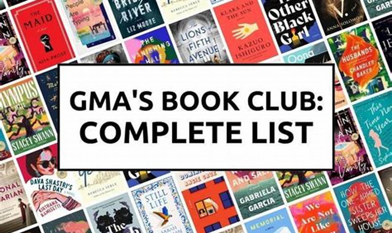 Gma Book Club List 2024