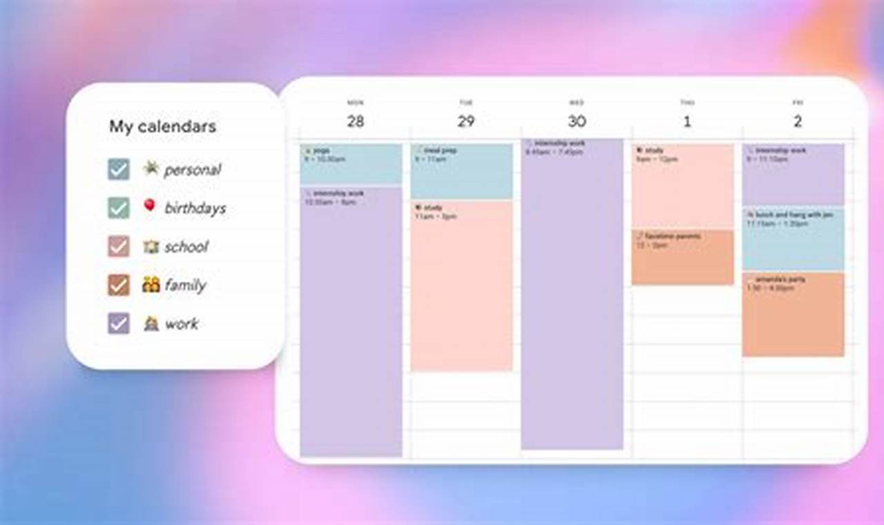 Gmail Calendar Themes