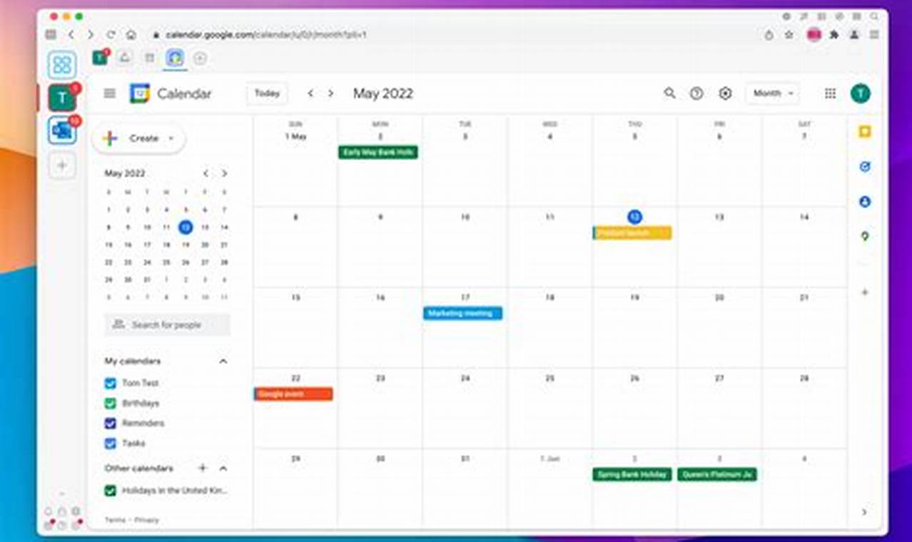 Google Calendar For Desktop App