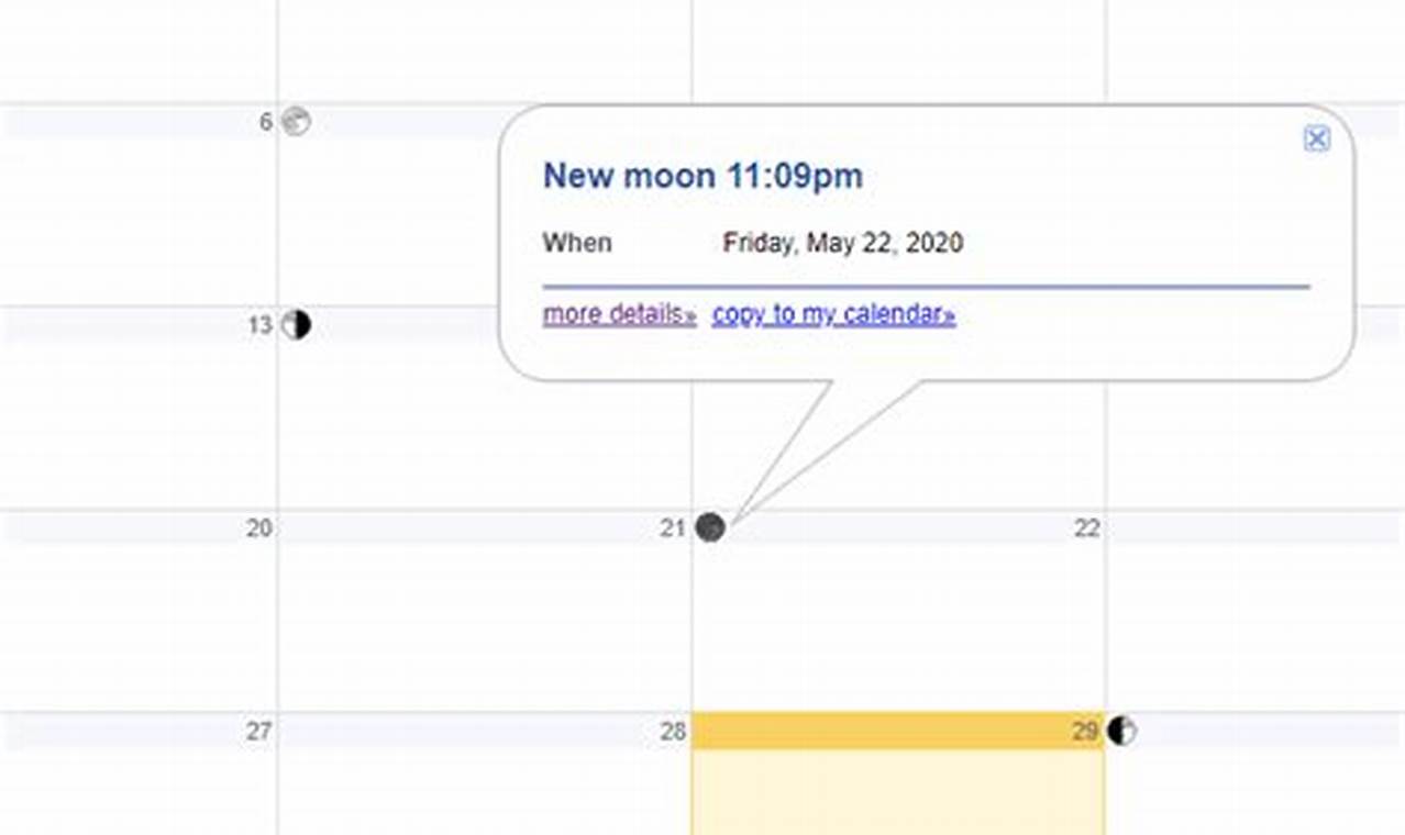 Google Calendar Lunar Android