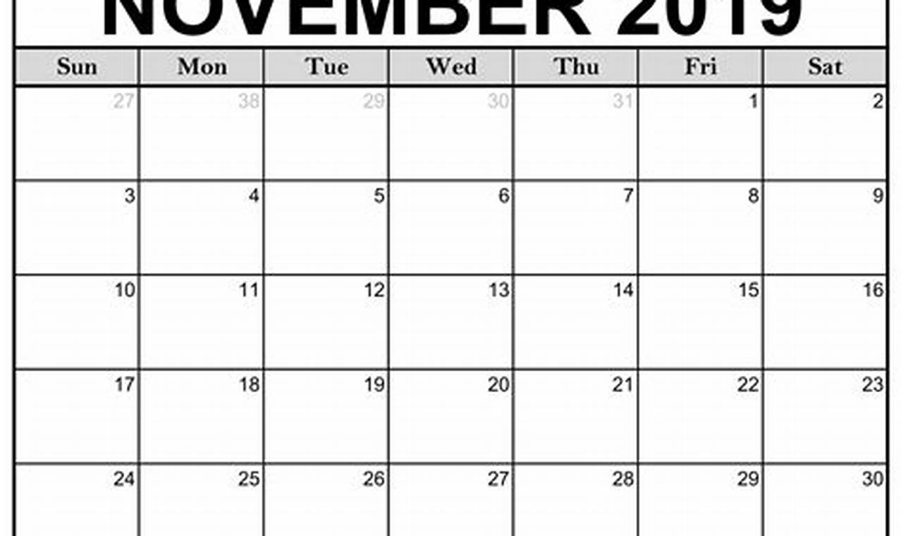 Google Show Me The Calendar For November