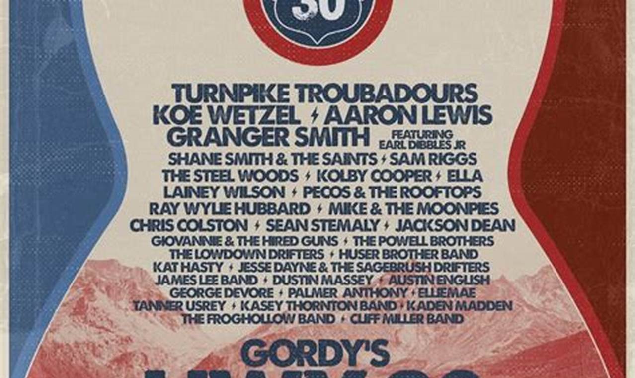 Gordy's Hwy 30 Music Festival 2024