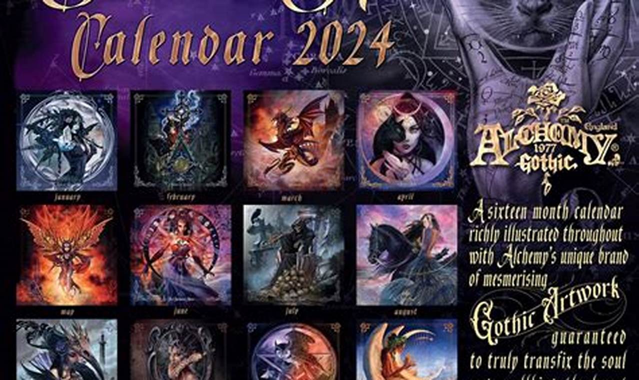 Gothic Calendar 2024