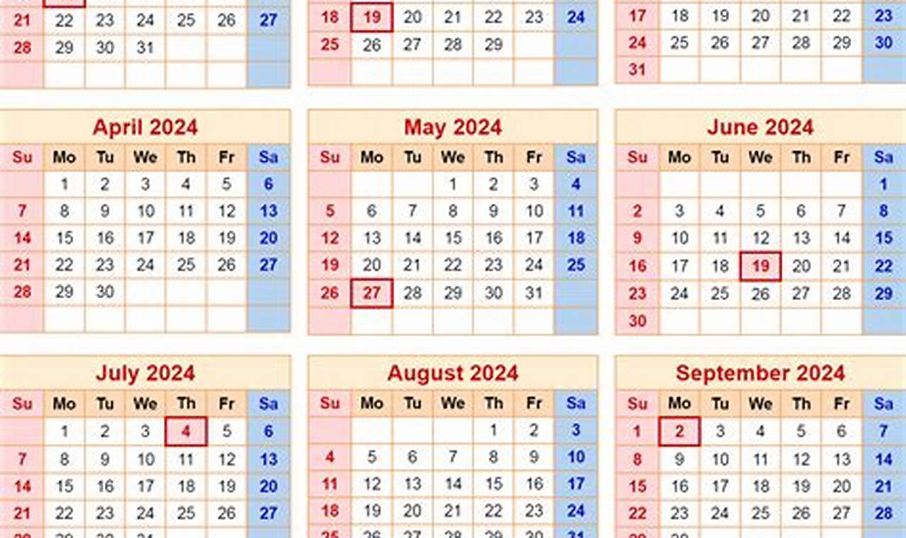 Government Leave Calendar 2024