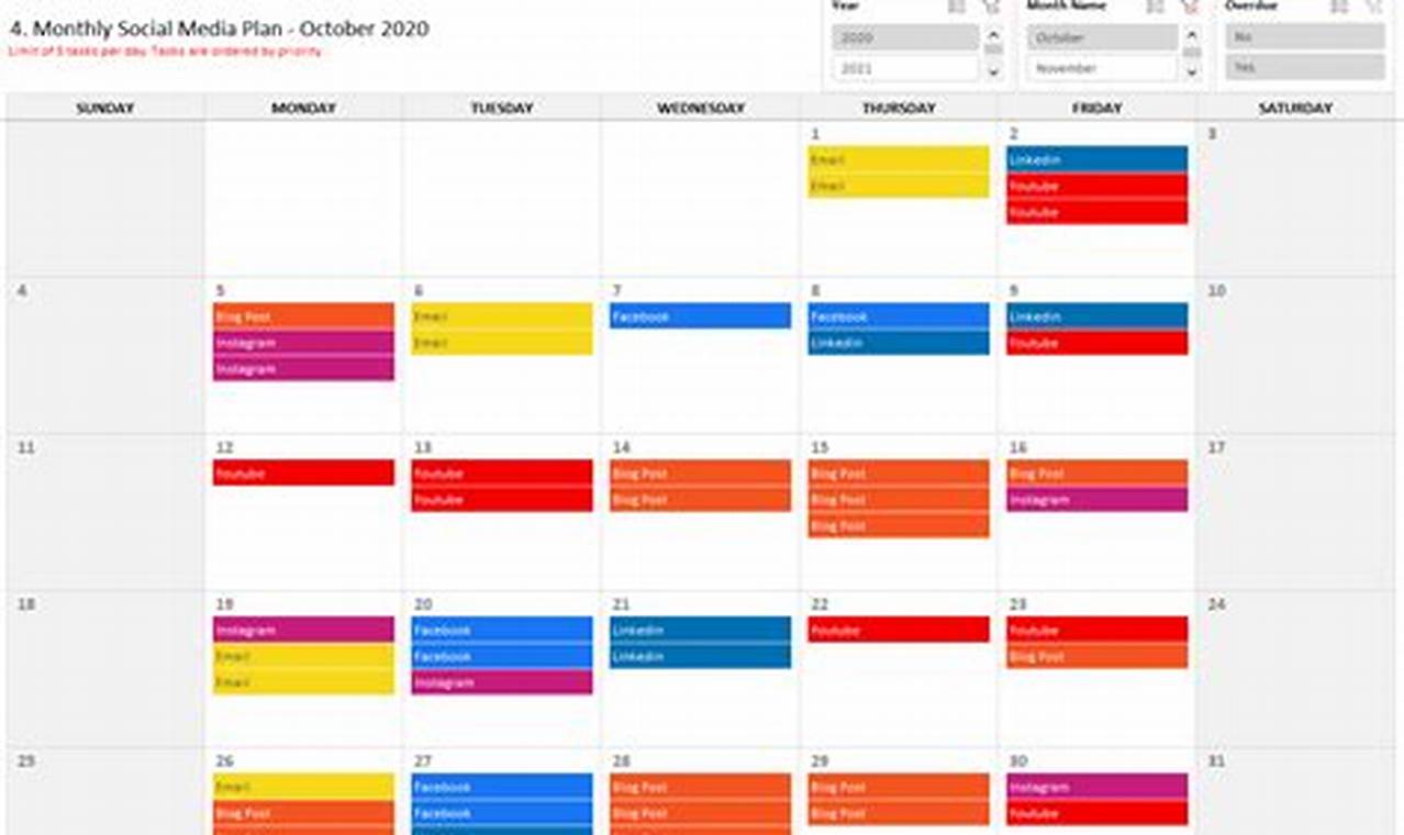 Government Social Media Calendar