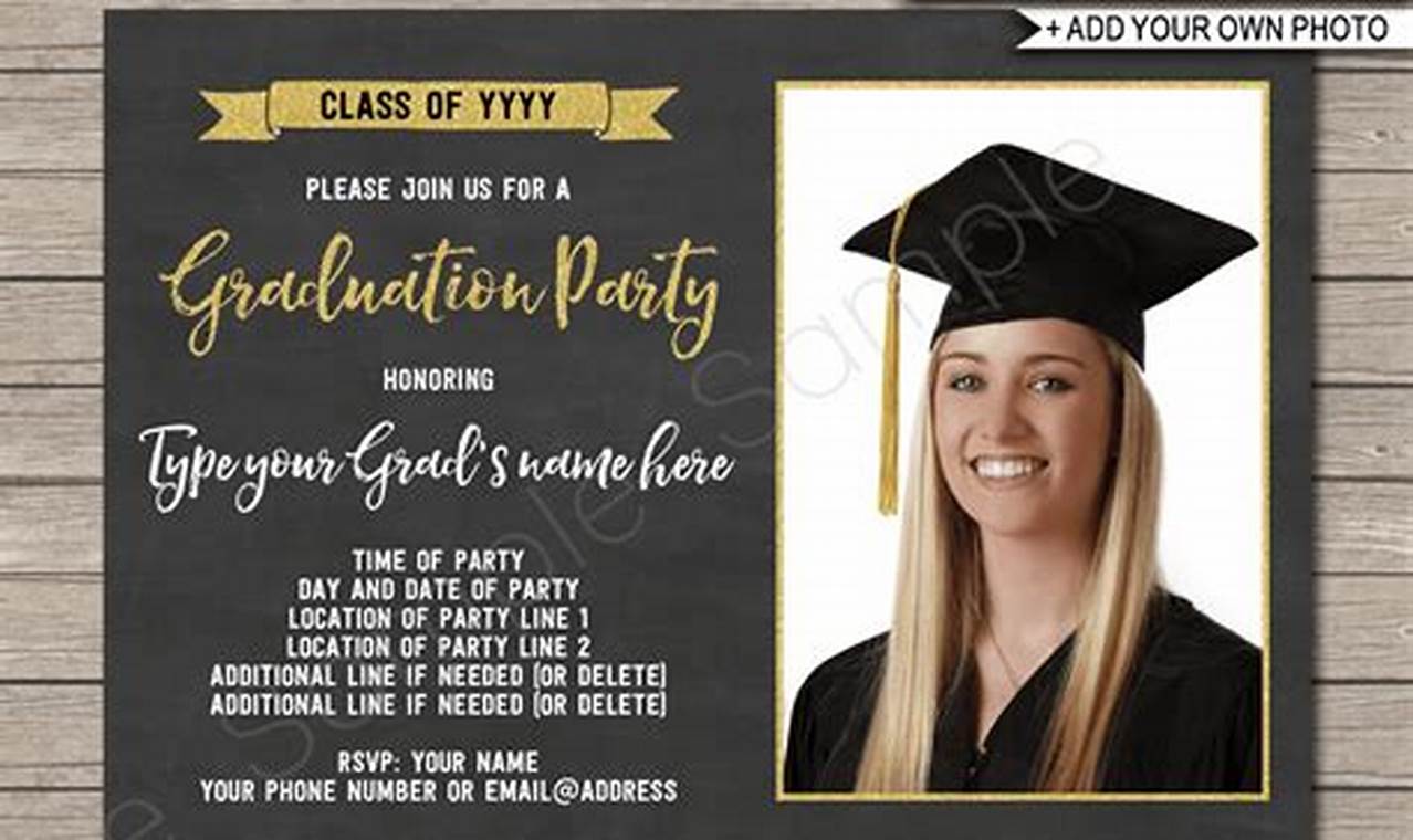 Graduation Invitation Template 2024