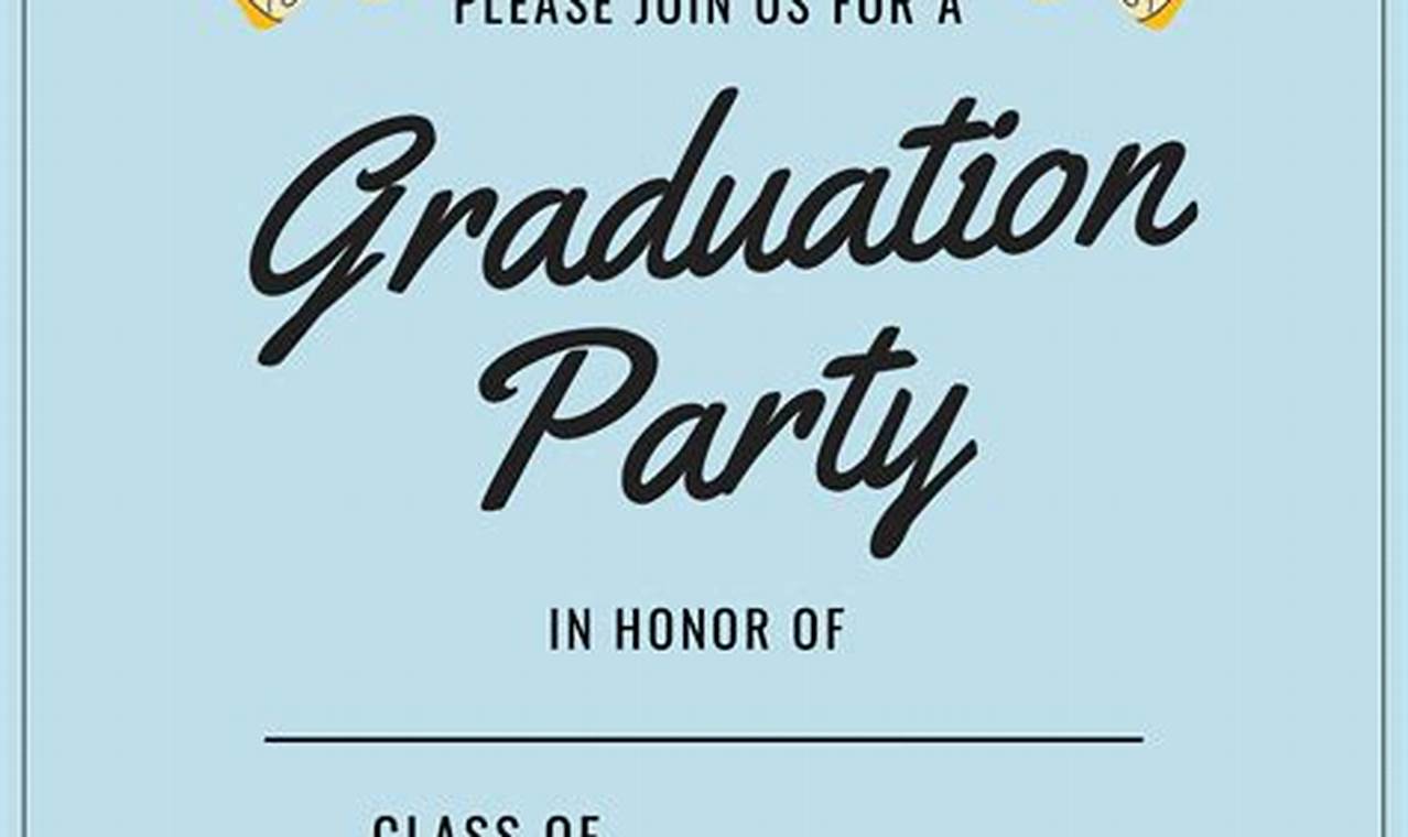 Graduation Invitations 2024 Free