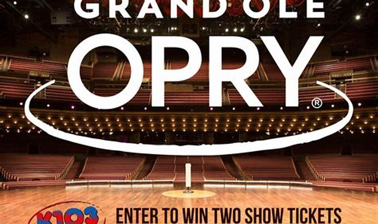 Grand Ole Opry Schedule February 2024