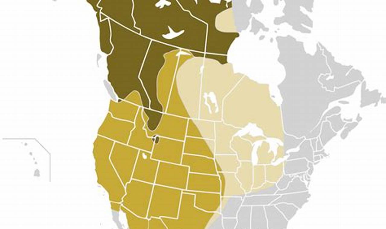 Grizzly Bear Range Map 2024