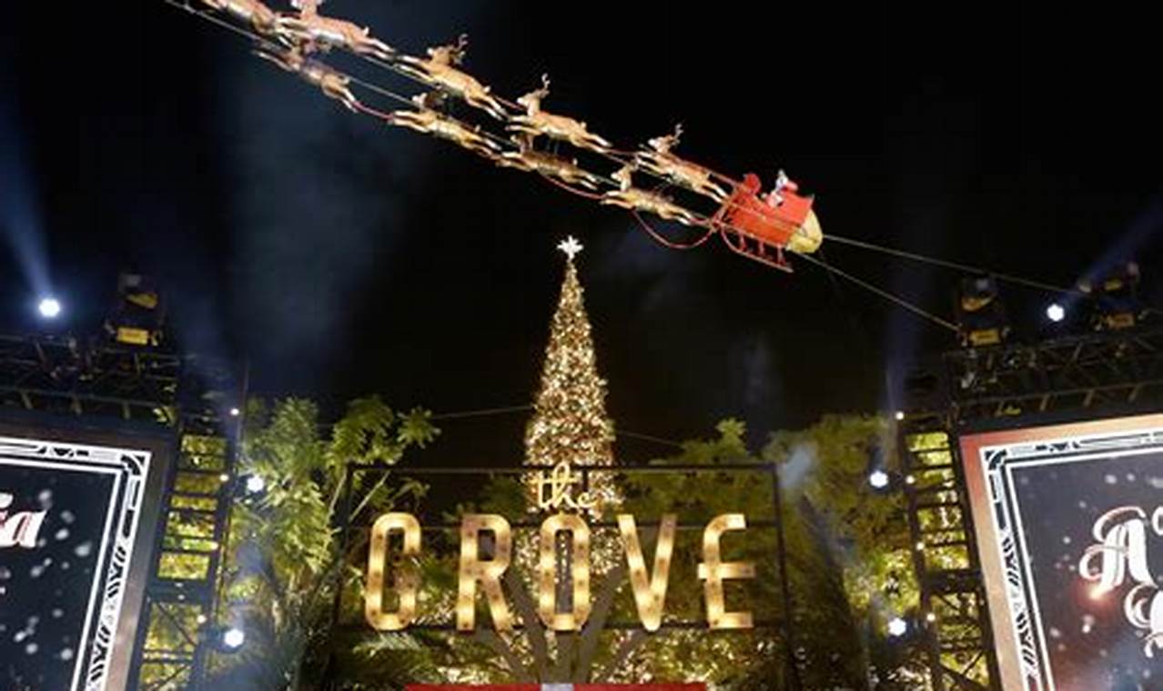Grove Christmas Tree Lighting 2024