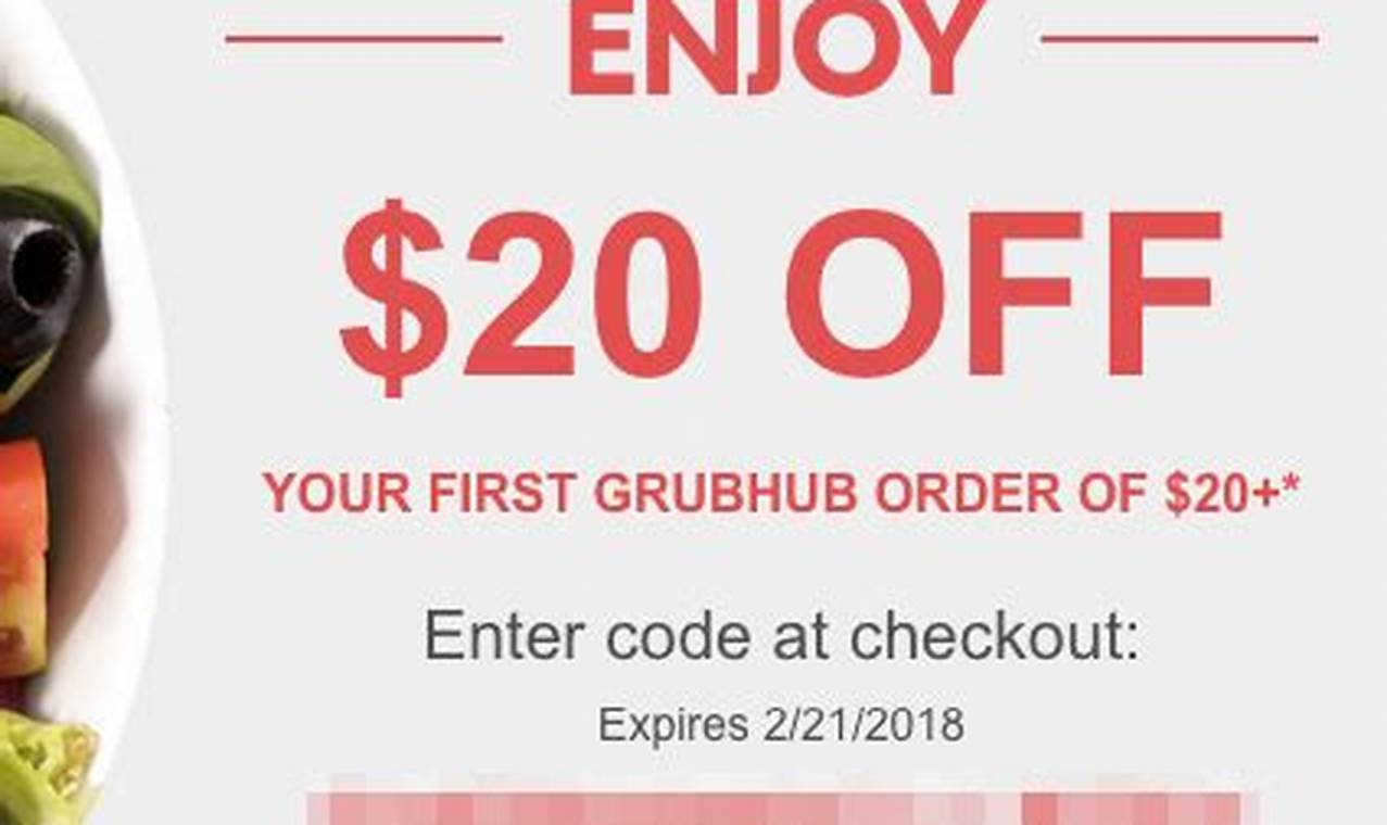 Grubhub Delivery Promo Code First Order