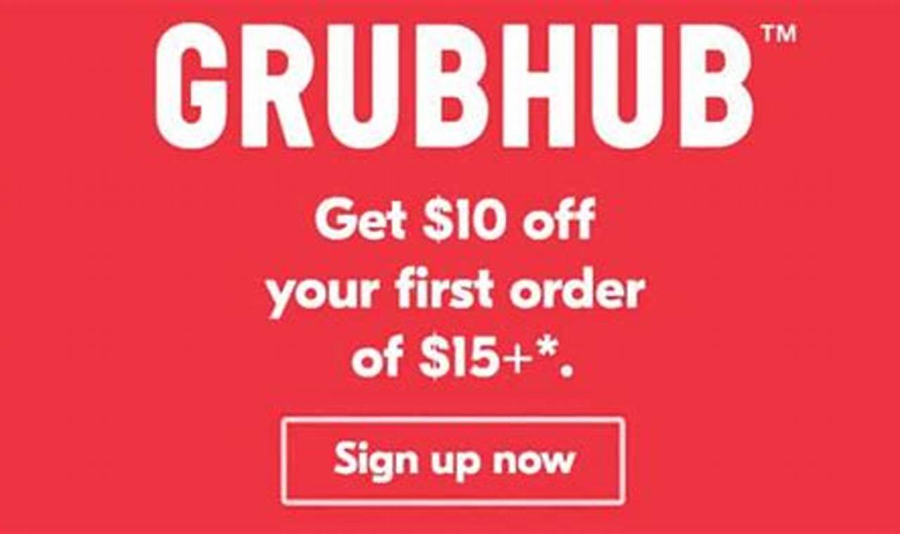 Grubhub Discount Code First Order