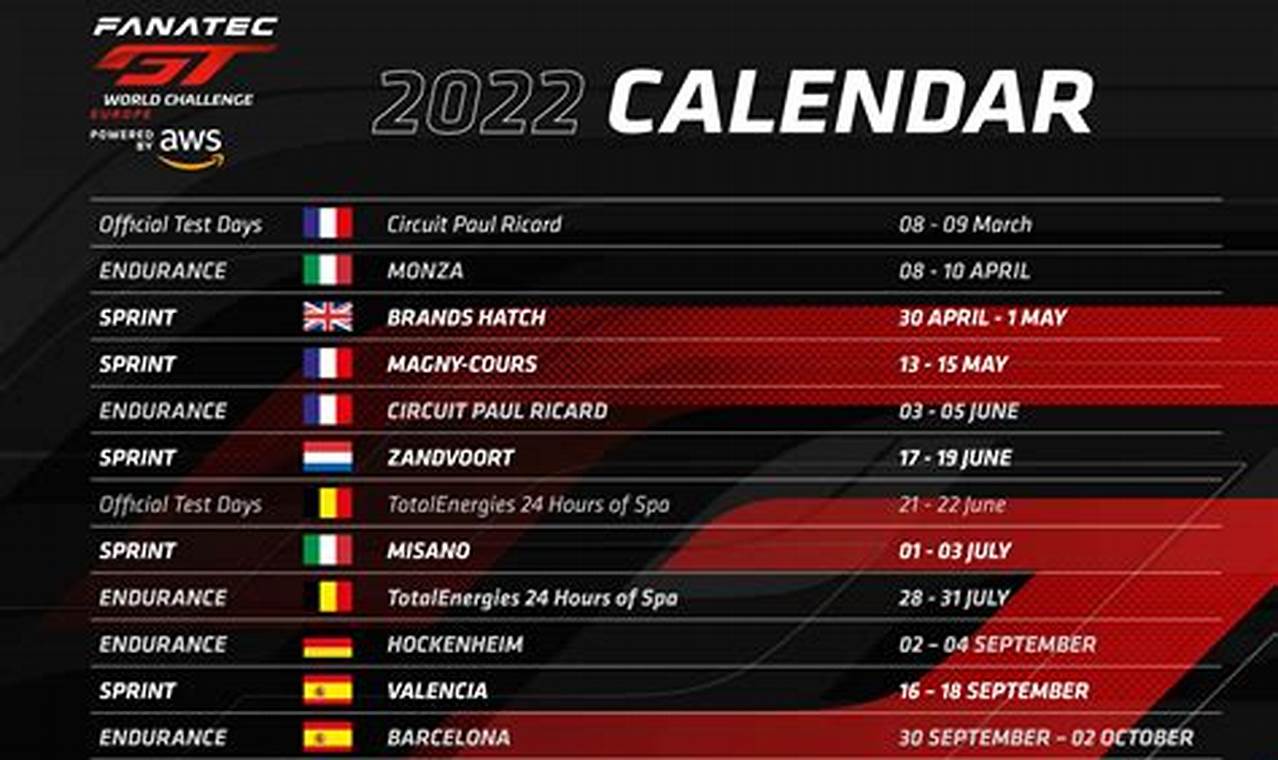 Gt Cup 2024 Calendar