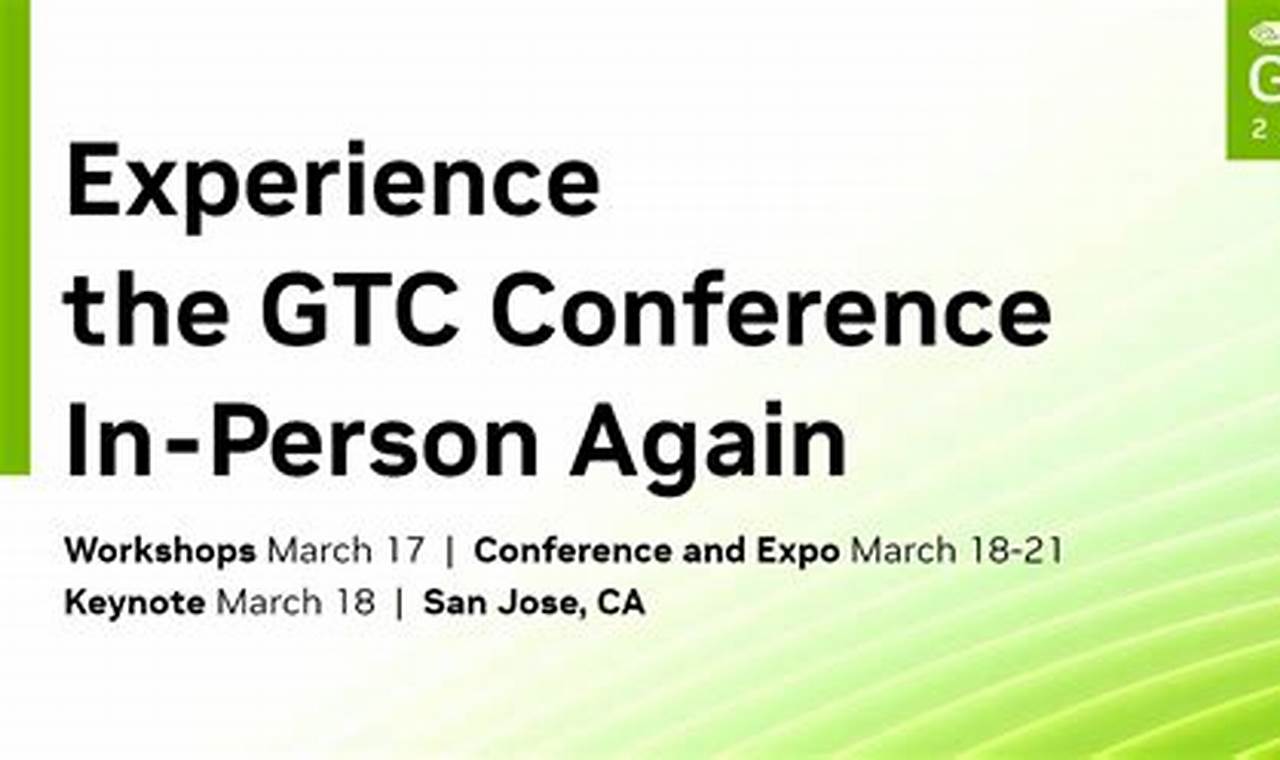 Gtc 2024 Agenda Of