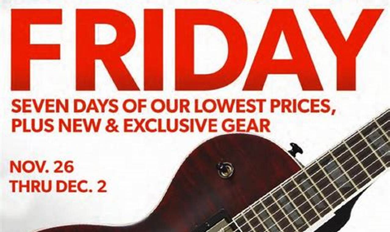 Guitar Center Black Friday Ad 2024