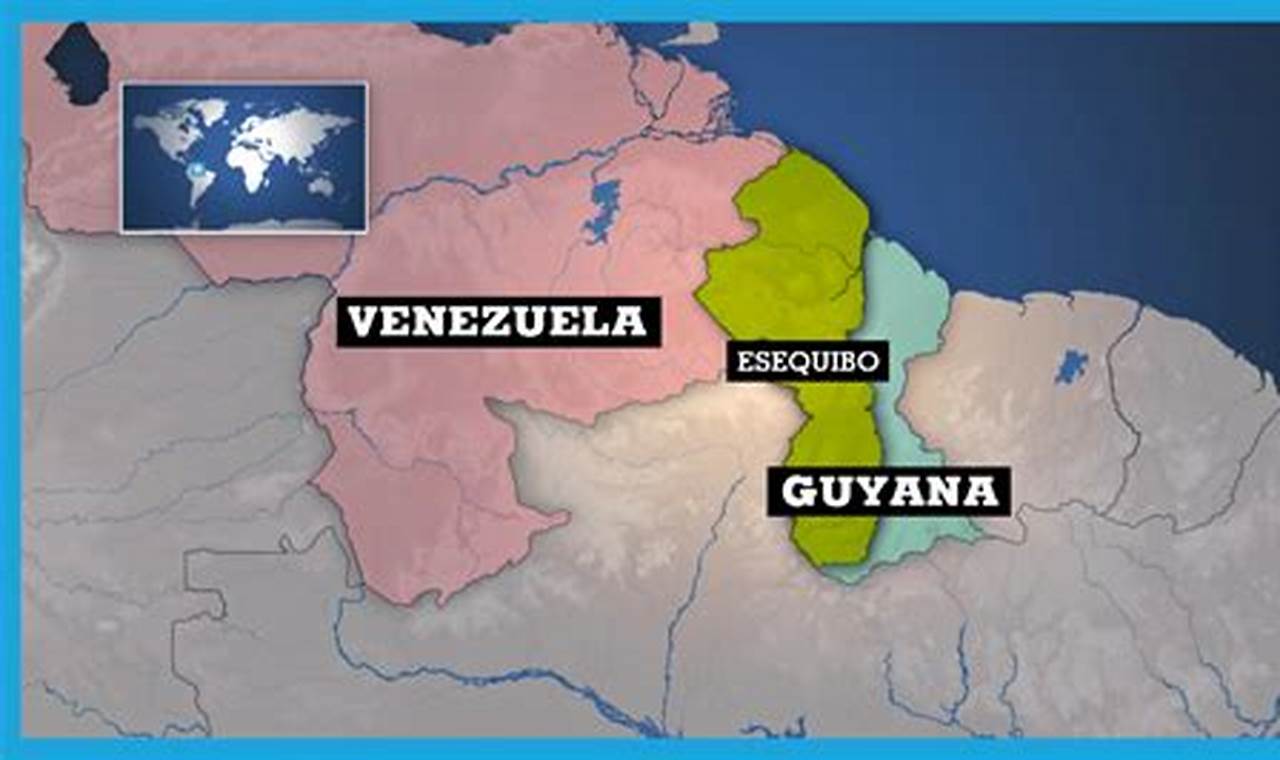 Guyana Venezuela Border Dispute 2024 Map