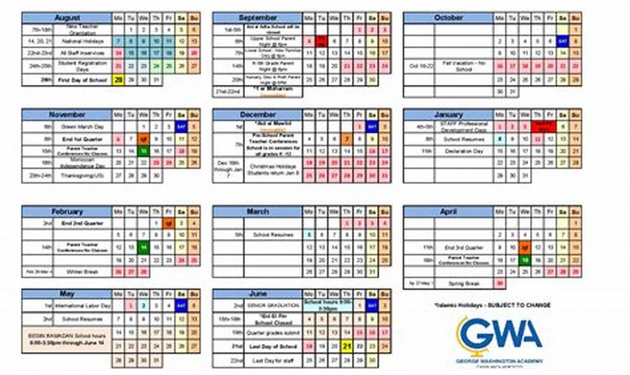 Gwu 2024 Academic Calendar