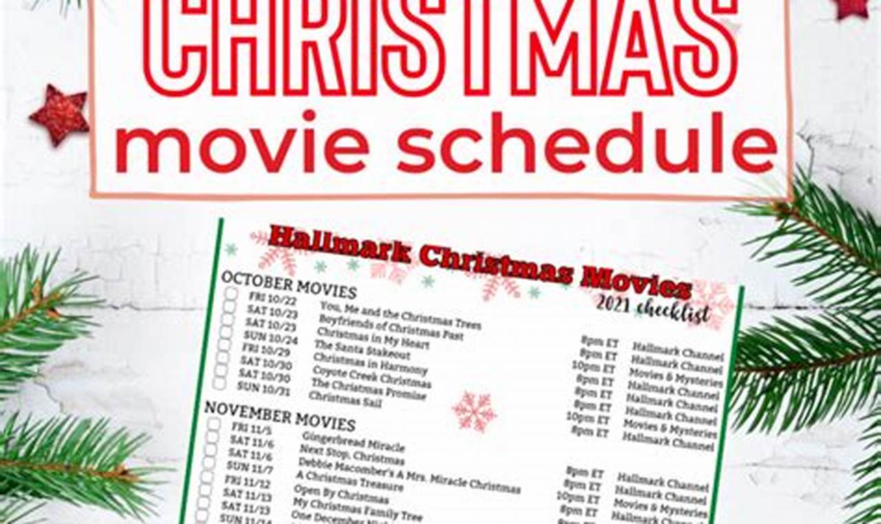 Hallmark Movie Schedule For February 2024