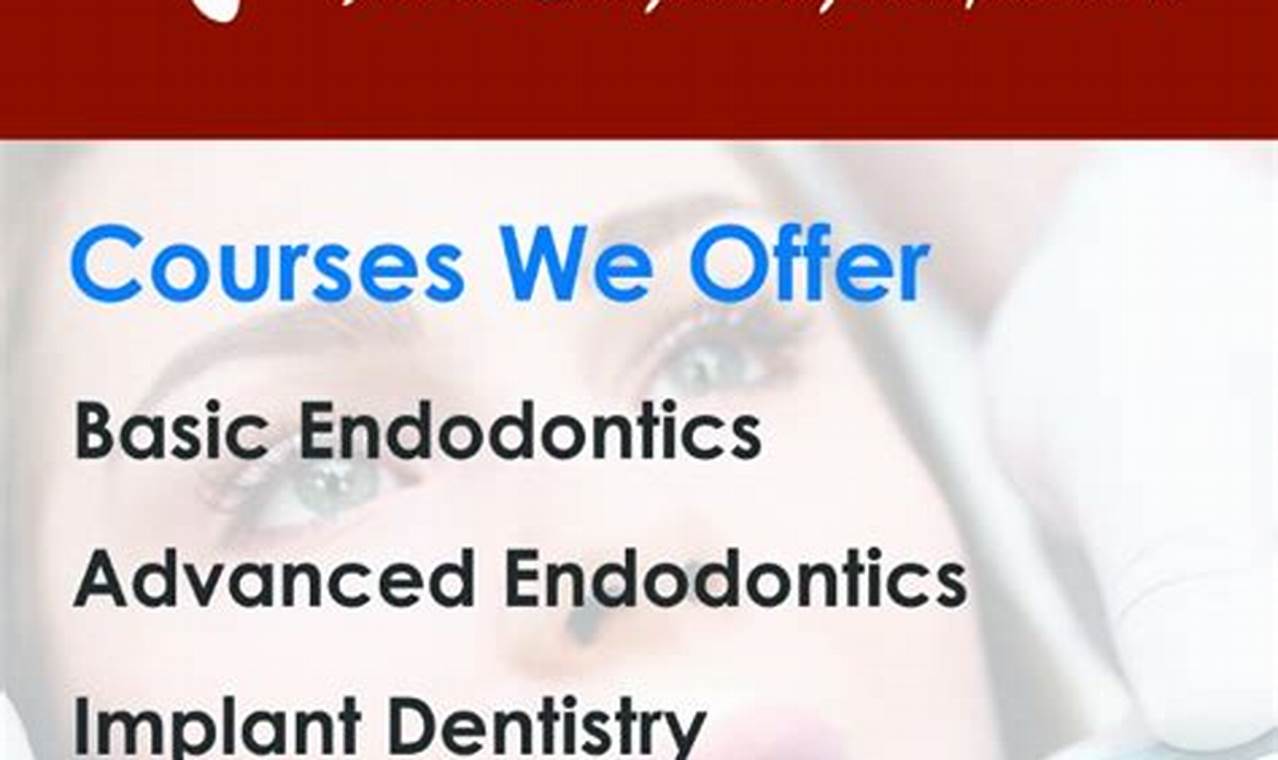 Hands-On Endodontic Courses For General Dentists 2024