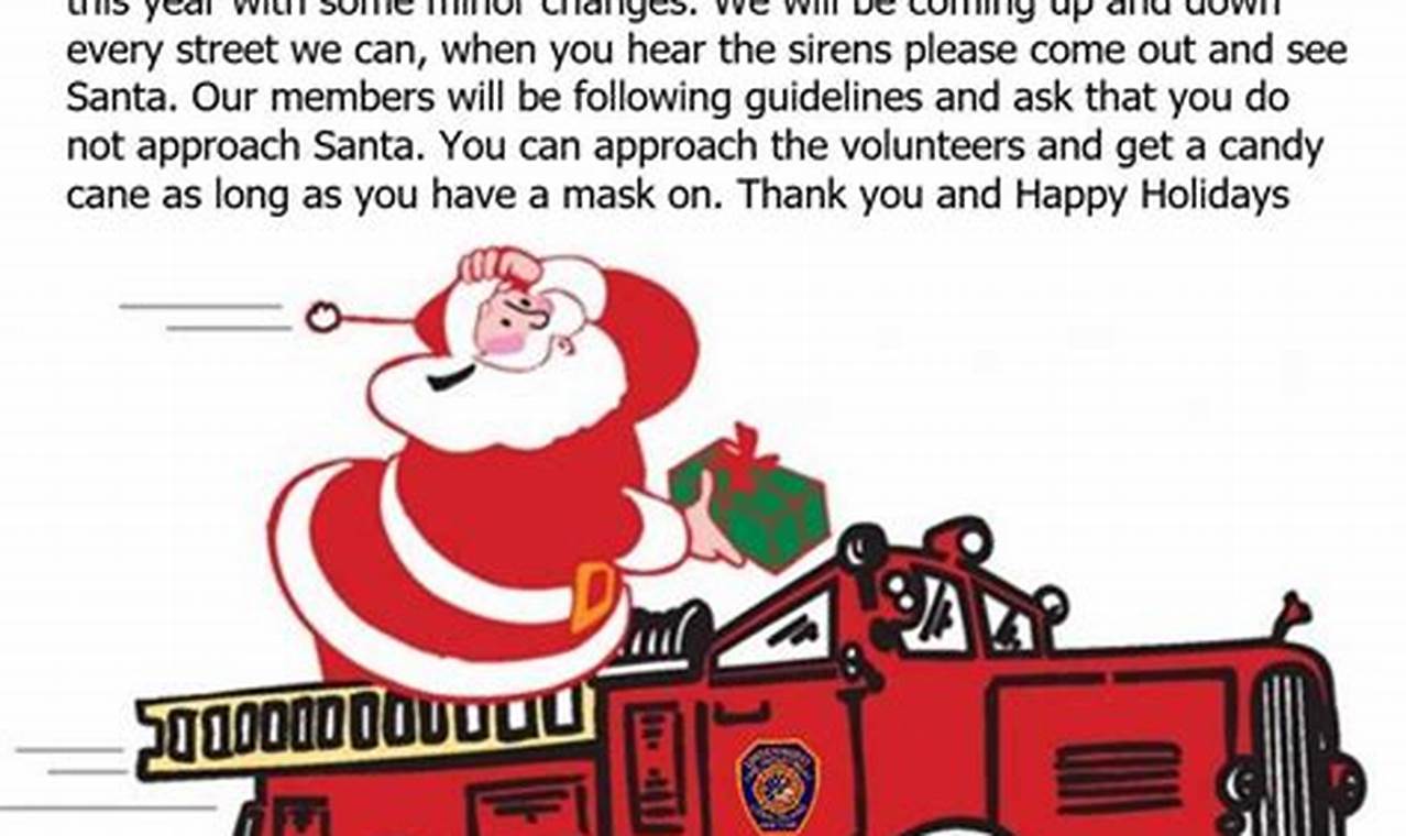 Hanover County Fire Department Santa Schedule 2024
