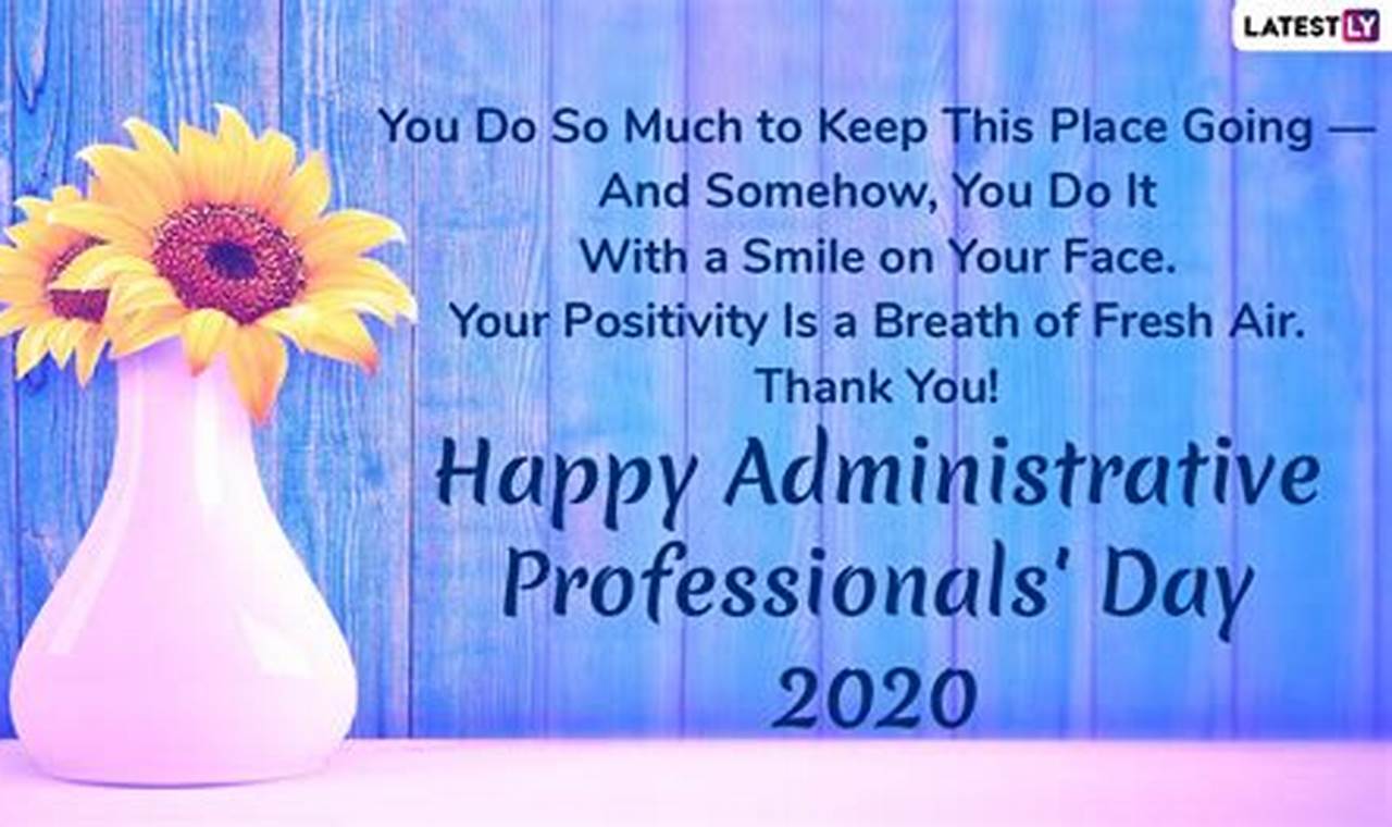 Happy Administrative Professionals Day Messages For Cards
