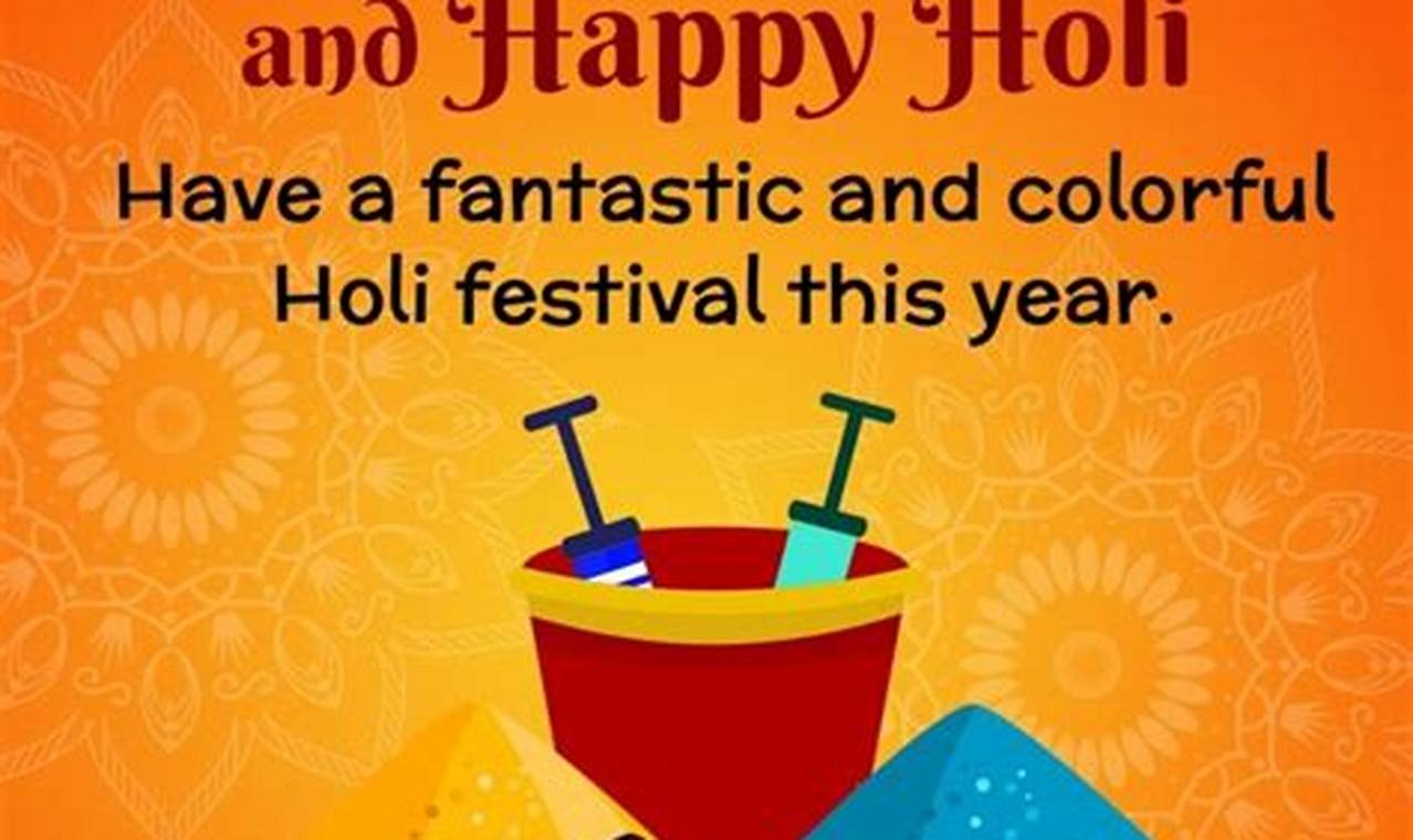 Happy Holi Wishes In English 2024 Calendar