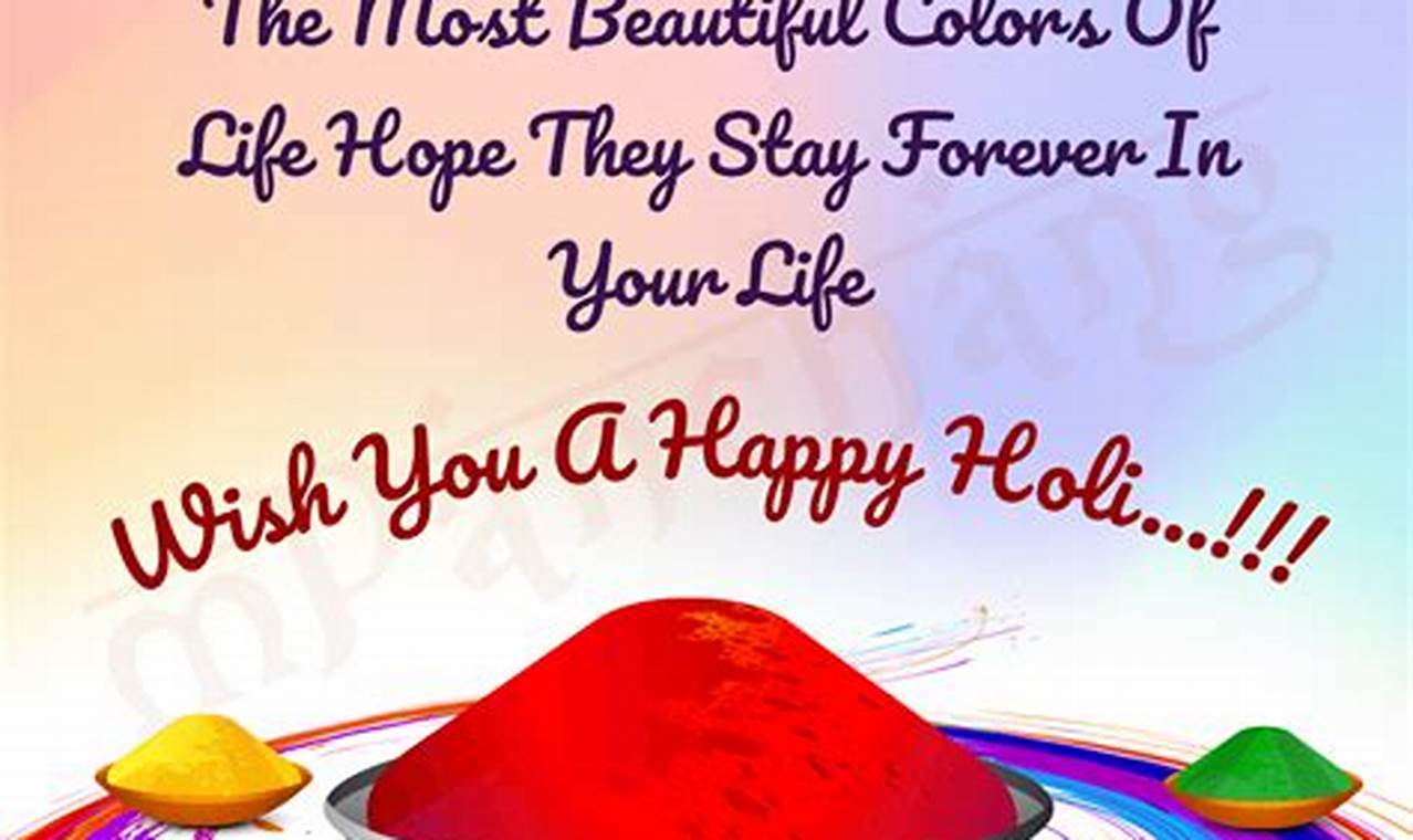 Happy Holi Wishes In English 2024 Images