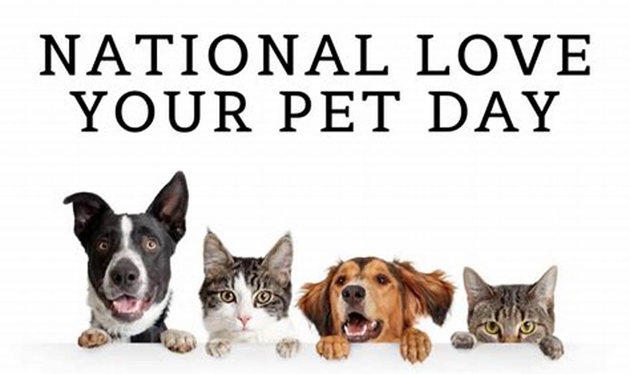 Happy National Love Your Pet Day 2024 Lok