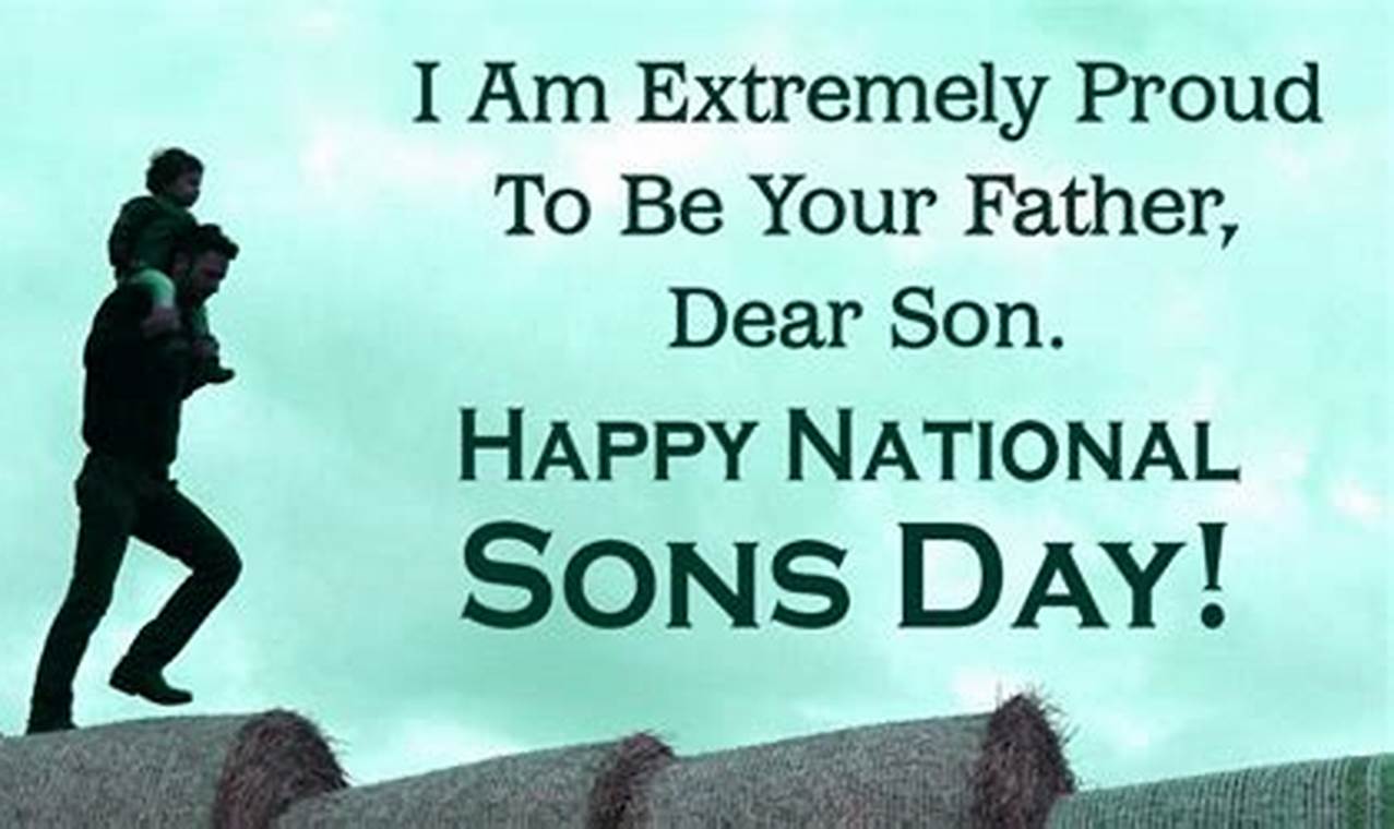Happy National Sons Day 2024 Images