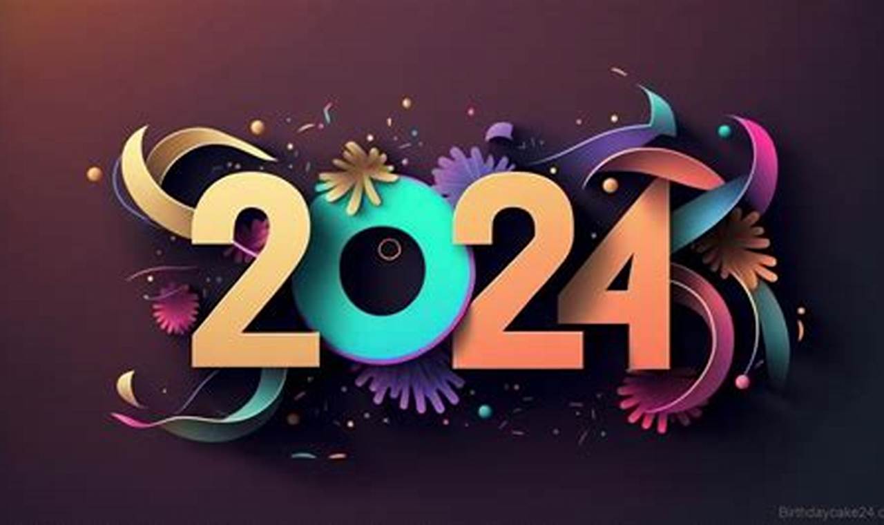 Happy New Year 2024 Wallpaper For Computer