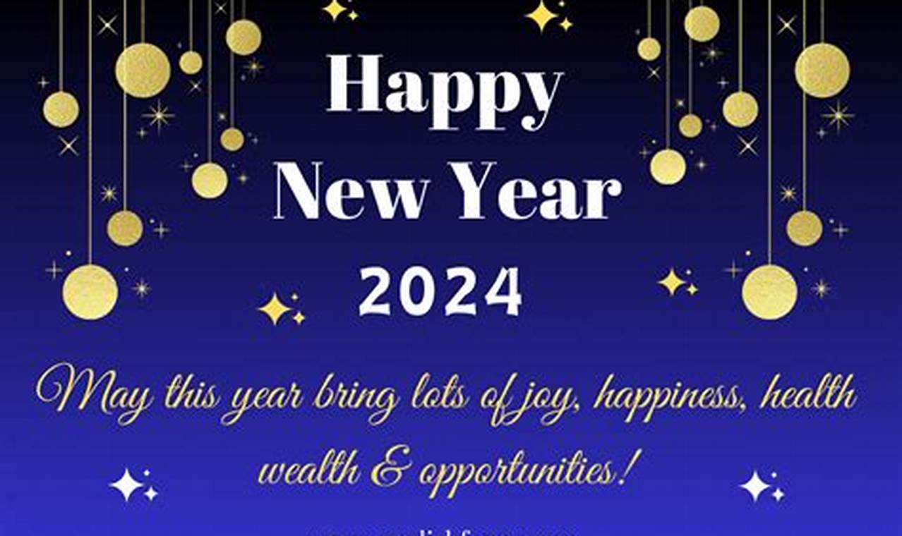 Happy New Year 2024 Wishes In English