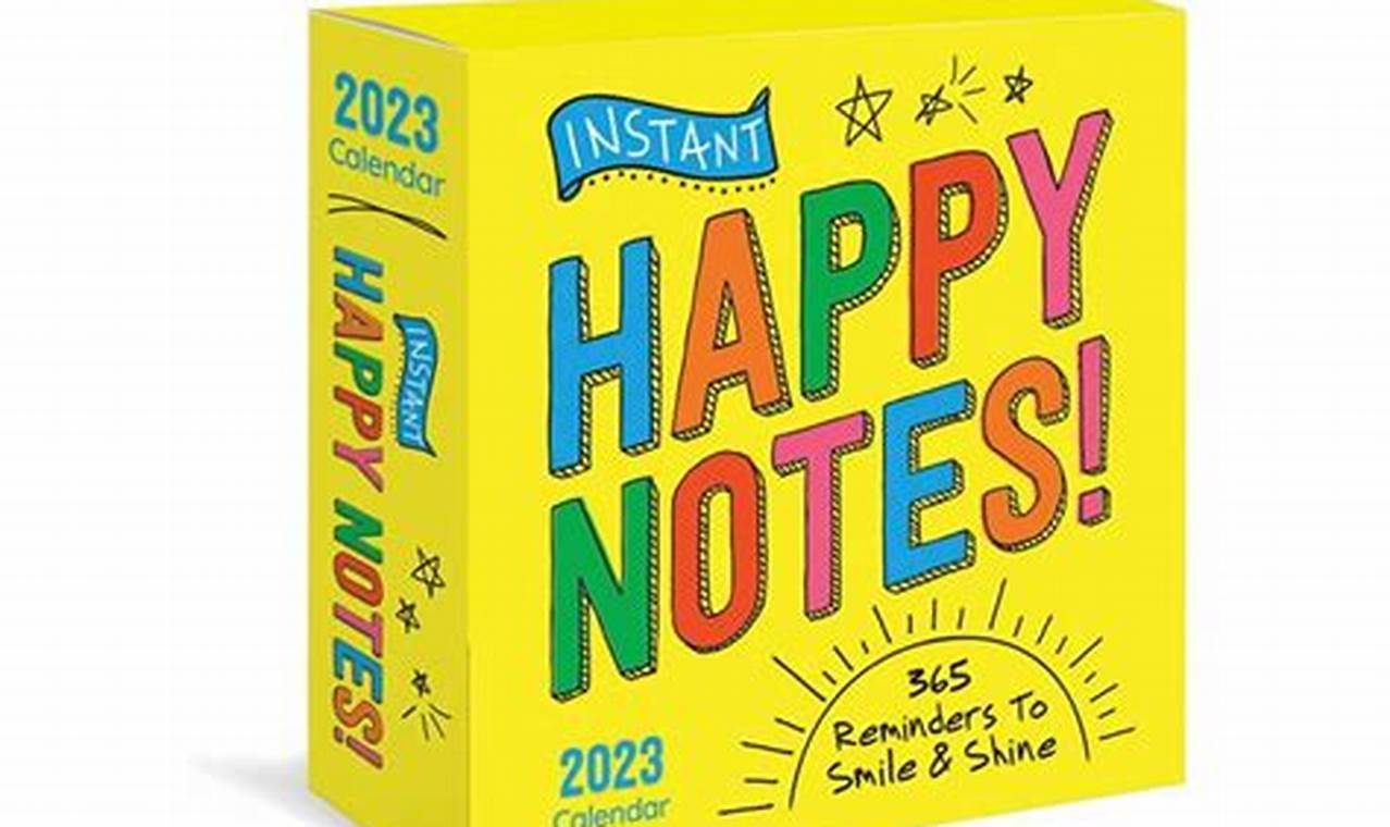 Happy Notes Desk Calendar
