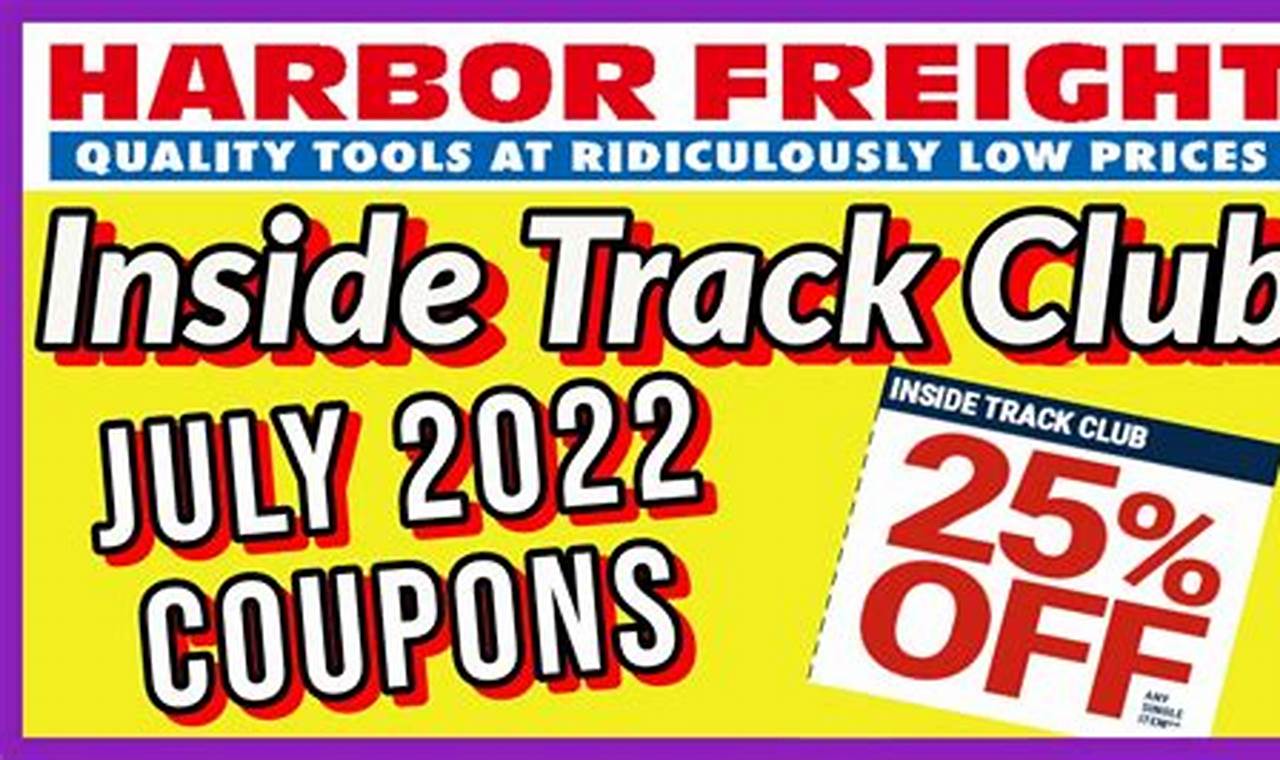 Harbor Freight Inside Track Coupons 2024
