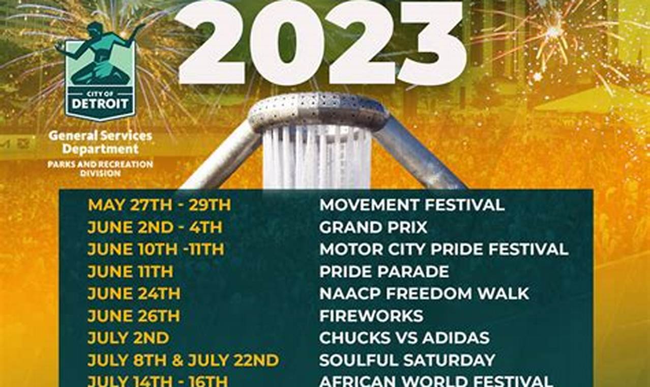 Hart Plaza Festivals 2024 Schedule