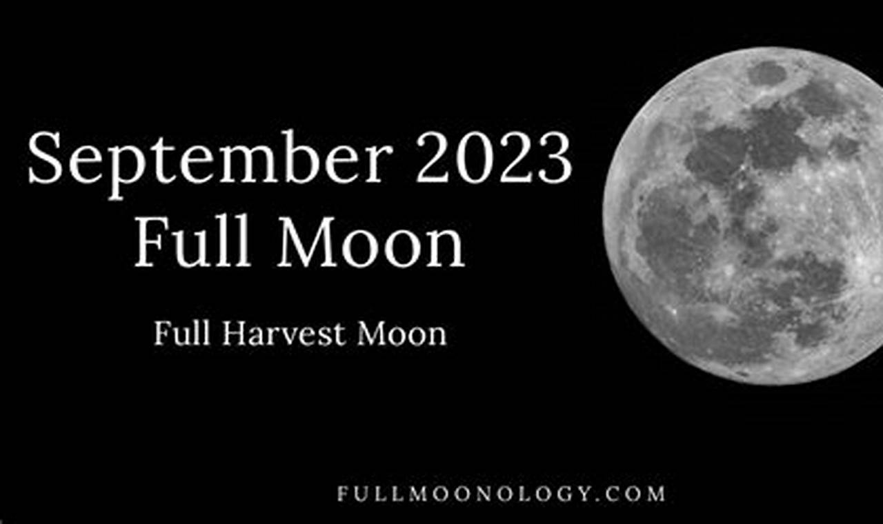 Harvest Supermoon September 2024
