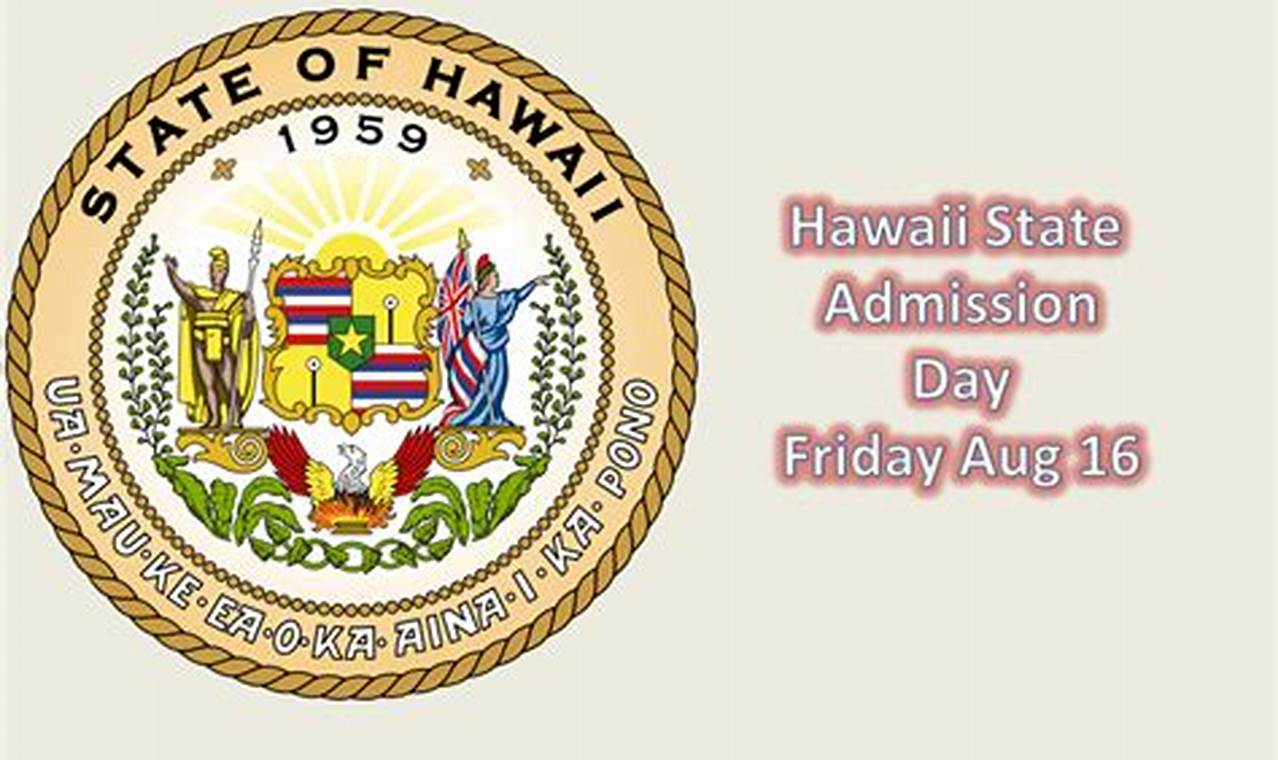 Hawaii Admissions Day 2024 Online