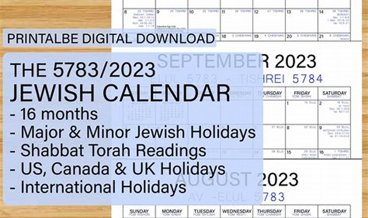 Hebrew Calendar 2024 With Parsha