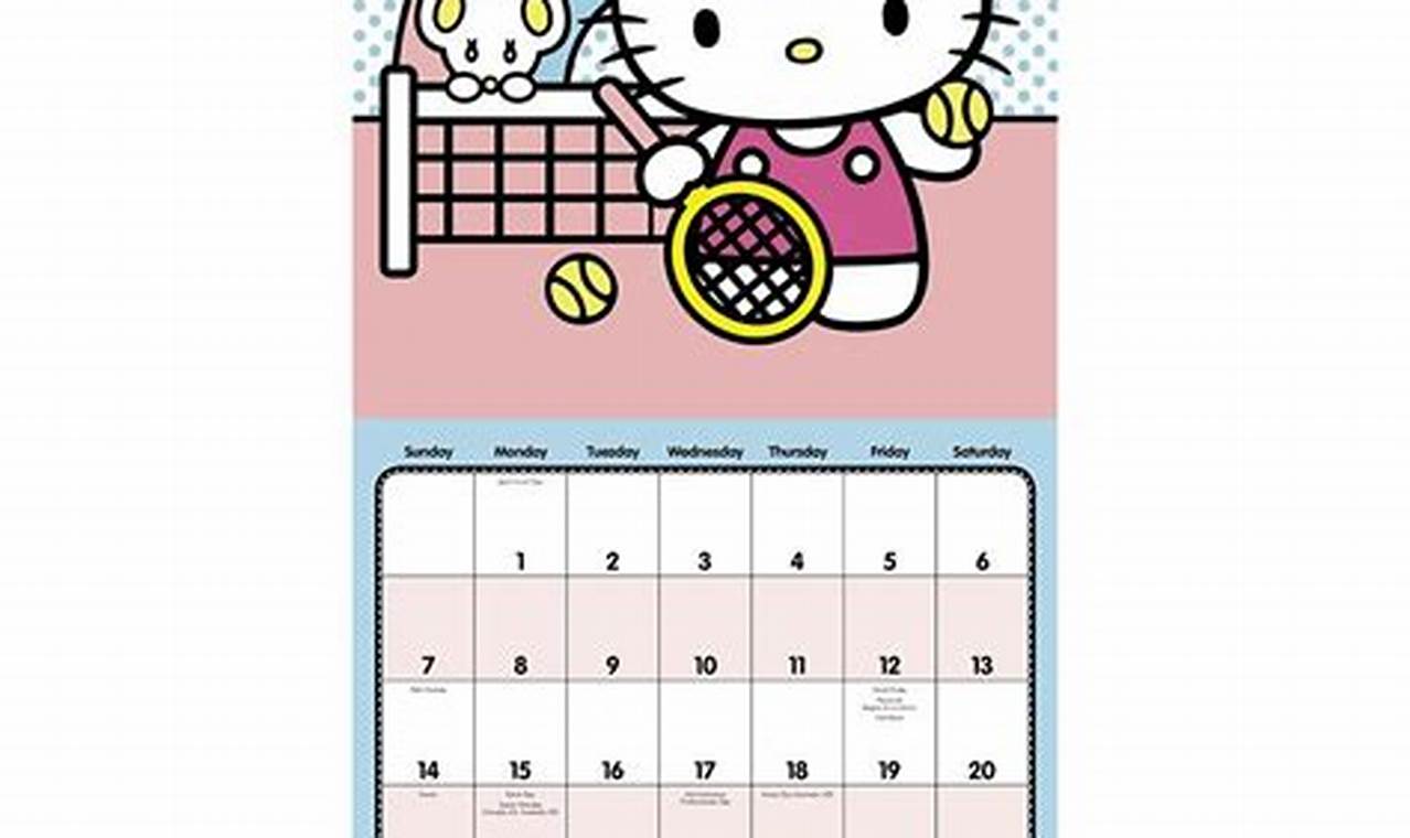 Hello Kitty Calendar September 2024
