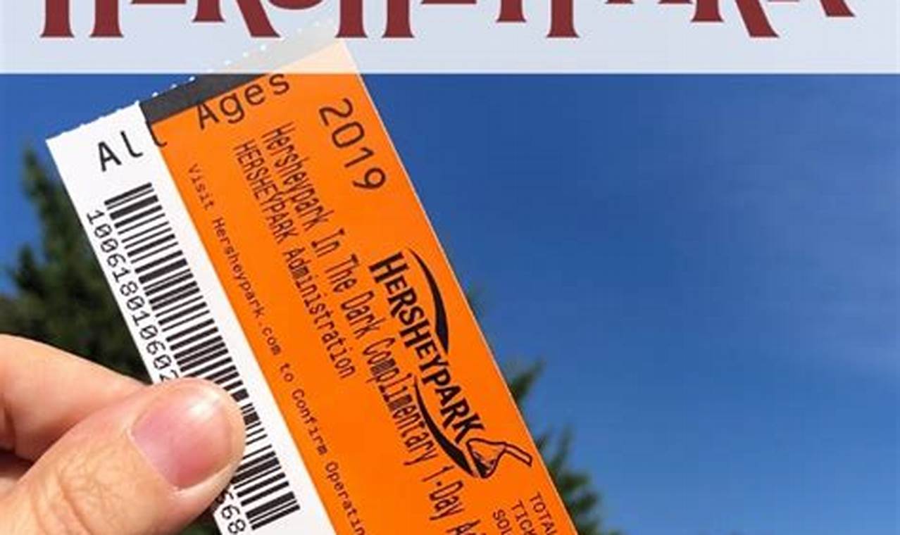 Hershey Park Tickets Price 2024