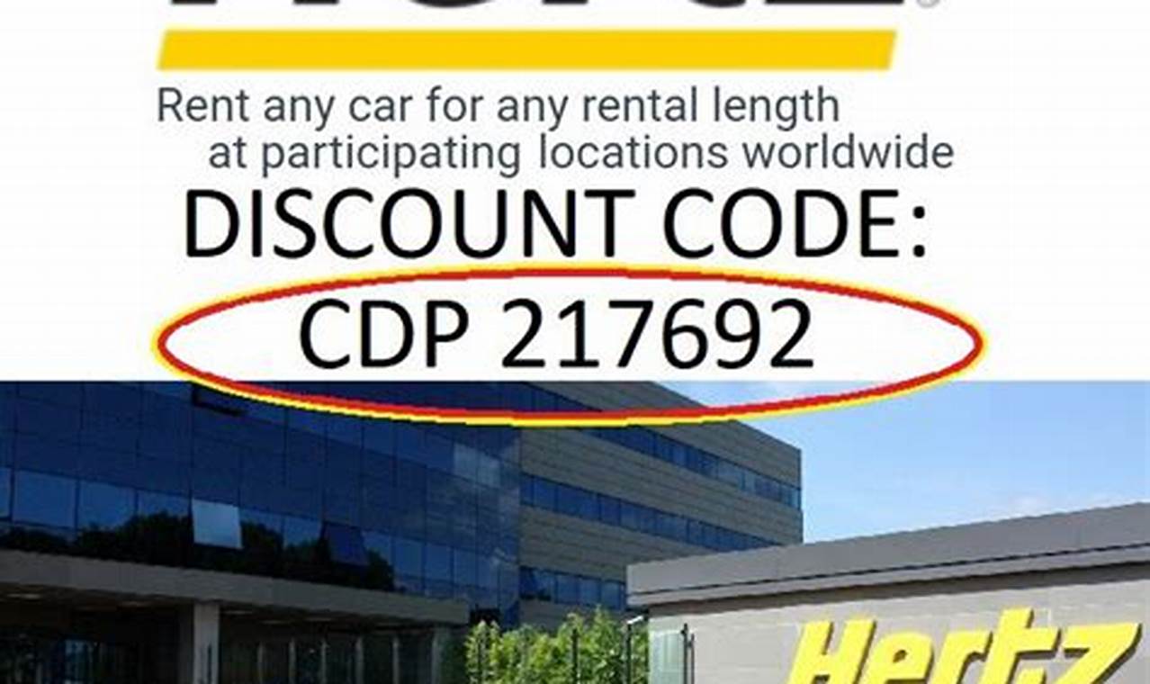 Hertz Rental Car Discount Codes 2024